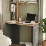 Bremen Çalışma Masası Kitaplık Raf Çam-Antrasit BR2-AA