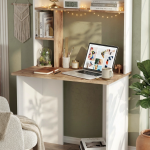 Bremen Çalışma Masası Kitaplık Raf Çam-Beyaz BR2-AW