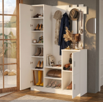 Roger Vestiyer Portmanto Ayakkabılık Beyaz DD7-W