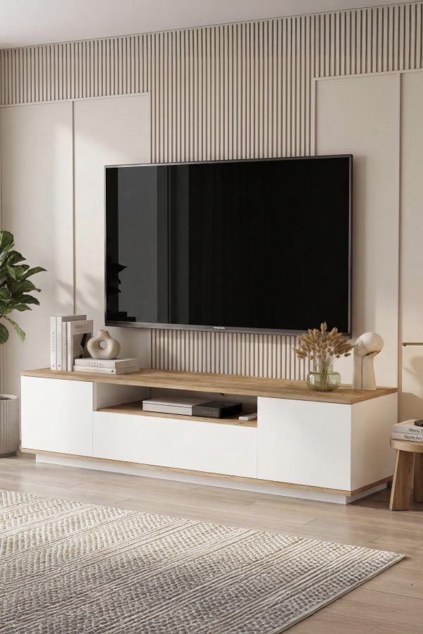 Future Tv Ünitesi FR7-AW Çam-Beyaz