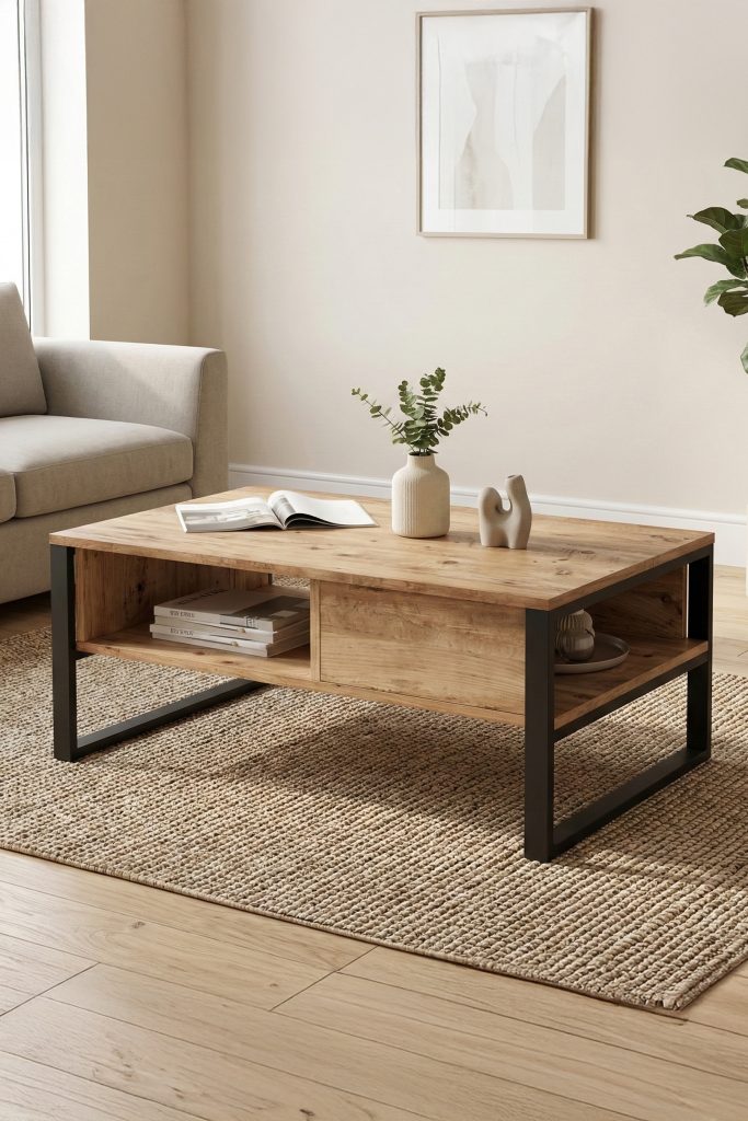 ML34 Iron Metal Orta Sehpa Raflı ML34-A