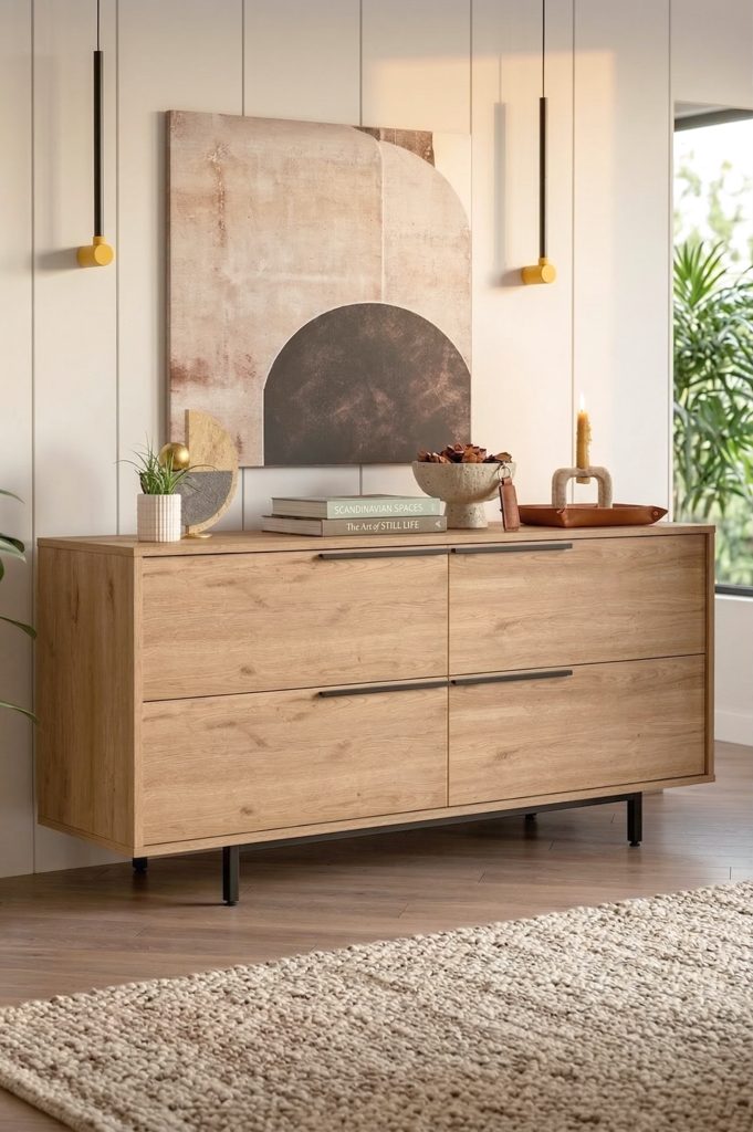 Ocean Konsol 4 Kapaklı Metal Ayaklı 160cm Sepet ON3-S