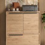 Ocean Ofis Dolabı 3 Kapaklı Metal Ayaklı Sepet ON8B-S