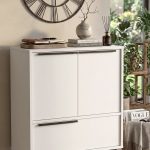 Ocean Ofis Dolabı 3 Kapaklı Metal Ayaklı Beyaz ON8B-W