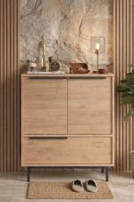 Ocean Ayakkabılık Çok Amaçlı Dolap 3 Kapaklı Metal Ayaklı Sepet ON8C-S