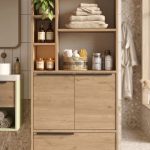 Ocean Banyo Dolabı Çok Amaçlı Dolap 3 Kapaklı Metal Ayaklı Sepet ON9C-S