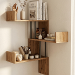 Voyage Köşe Duvar Rafı Kitaplık VG17-A