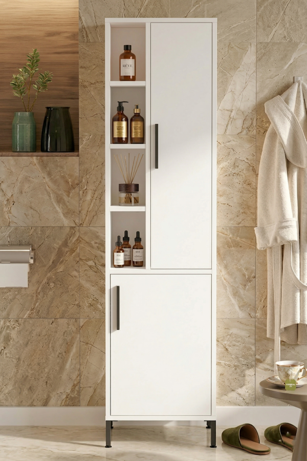 Vitale Çok Amaçlı Dolap Banyo Dolabı Beyaz VI2-W