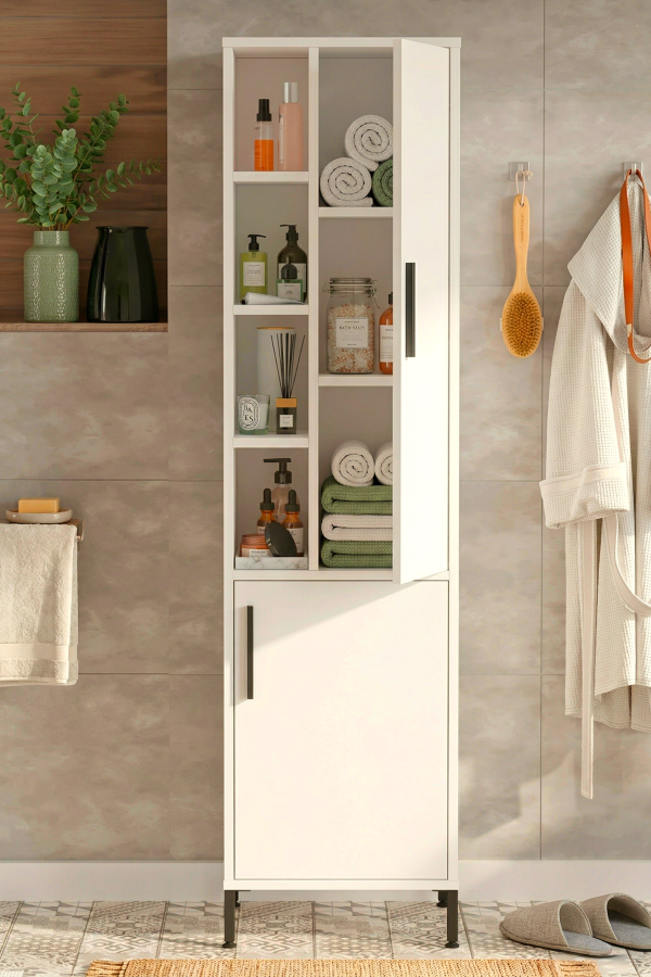 Vitale Çok Amaçlı Dolap Banyo Dolabı Beyaz VI2-W