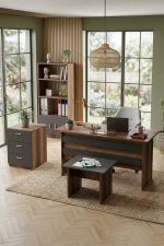 Vario ABCD Ofis Büro Masa Takımı Barok-Antrasit VO11-BA