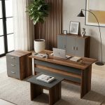 Vario ABCE Ofis Büro Masa Takımı Barok-Antrasit VO12-BA