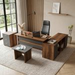 Vario ABCF Ofis Büro Masa Takımı Barok-Antrasit VO13-BA