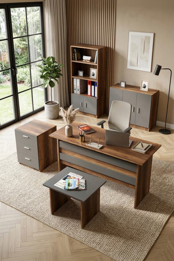 Vario ABCDE Ofis Büro Masa Takımı Barok-Antrasit VO14-BA