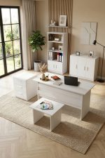 Vario ABCDE Ofis Büro Masa Takımı Beyaz VO14-W