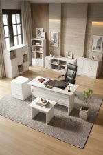 Vario ABCDEFG Ofis Büro Masa Takımı Beyaz VO18-W