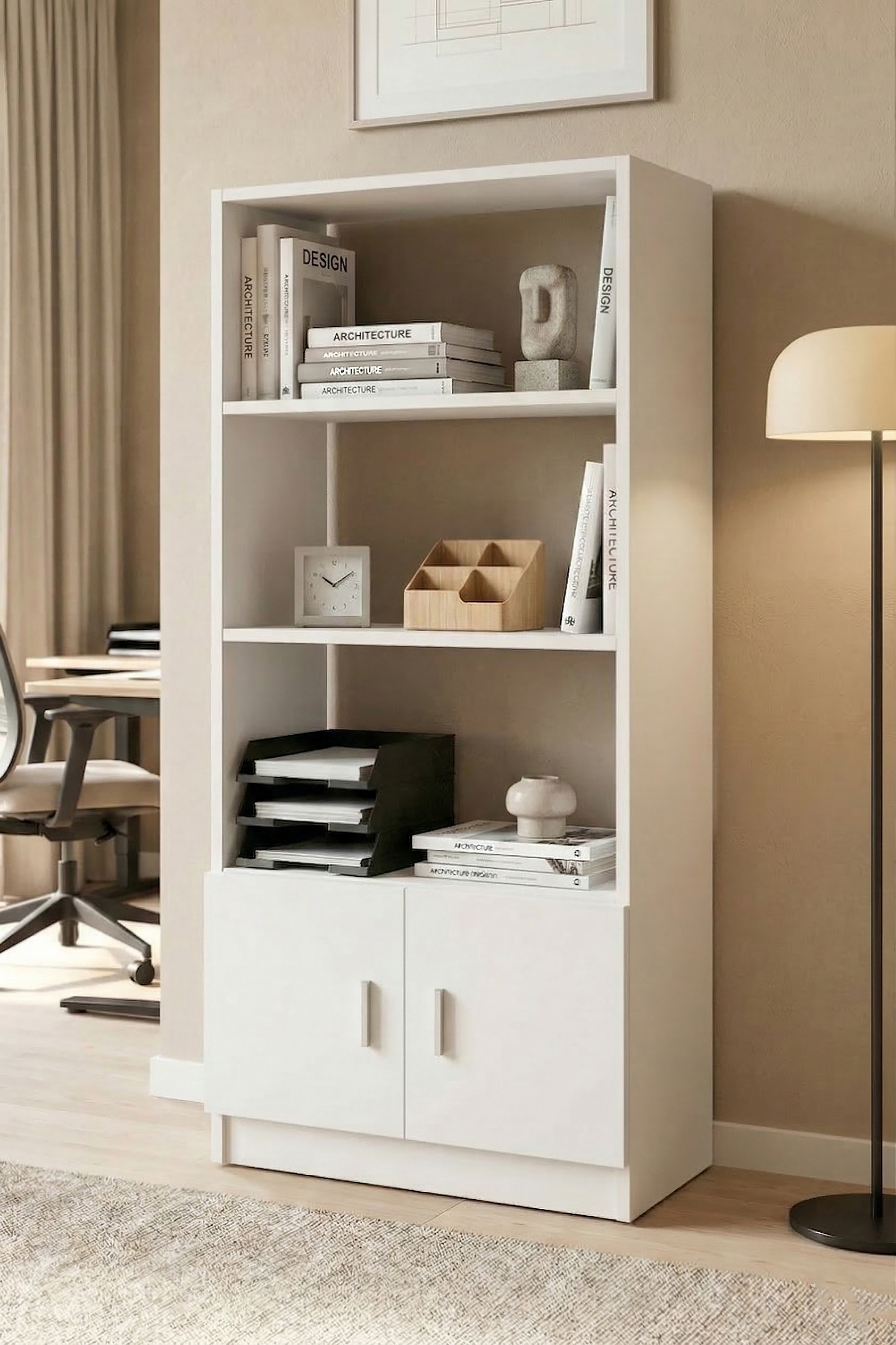 Vario D Ofis Kitaplık Beyaz VO4-W