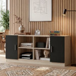 Vario F Ofis Kapaklı Kitaplık Dolap Meşe-Siyah VO6-OB