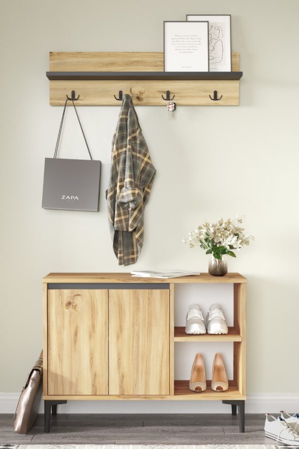 Aristo Ayakkabılık Portmanto Vestiyer Askılık Keçe-Antrasit AR11-KA