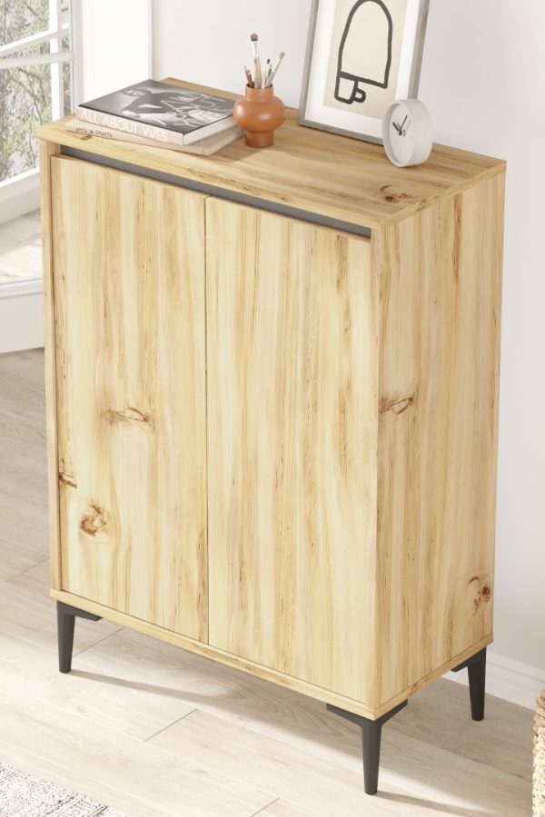 Aristo Ayakkabılık Çok Amaçlı Dolap 90cm Keçe-Antrasit AR10-KA