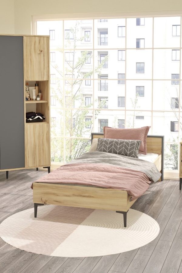 Aristo Genç Odası Takımı Keçe-Antrasit AR16-KA