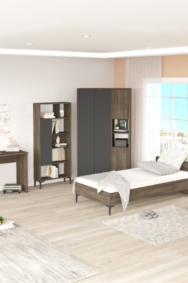 Aristo Genç Odası Takımı Kahve-Antrasit AR18-CA