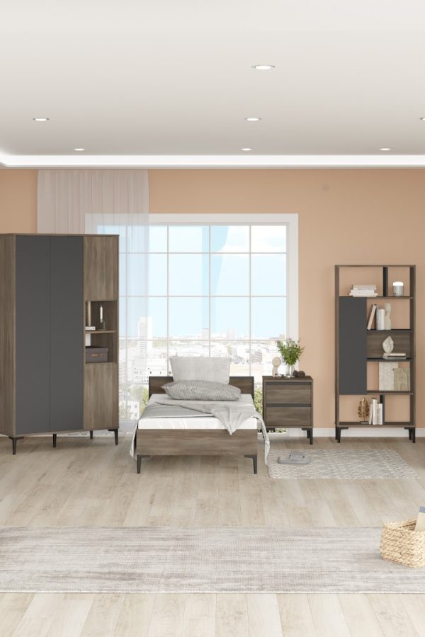 Aristo Genç Odası Takımı Kahve-Antrasit AR19-CA