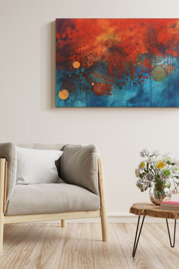 Art Serisi Uv Baskı Tablo Bakteri 60cm*90cm AT8-W