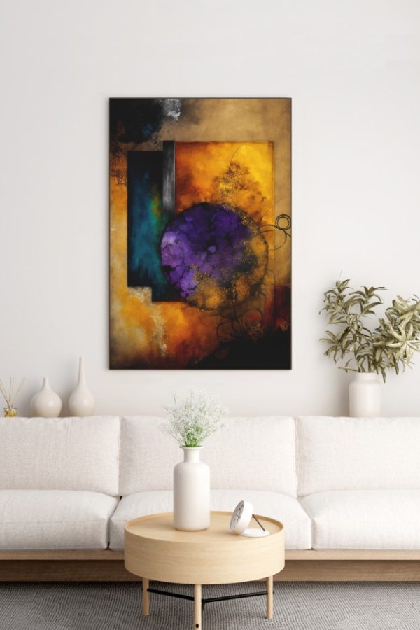 Art Serisi Uv Baskı Tablo Kaos 90cm*60cm AT18-W