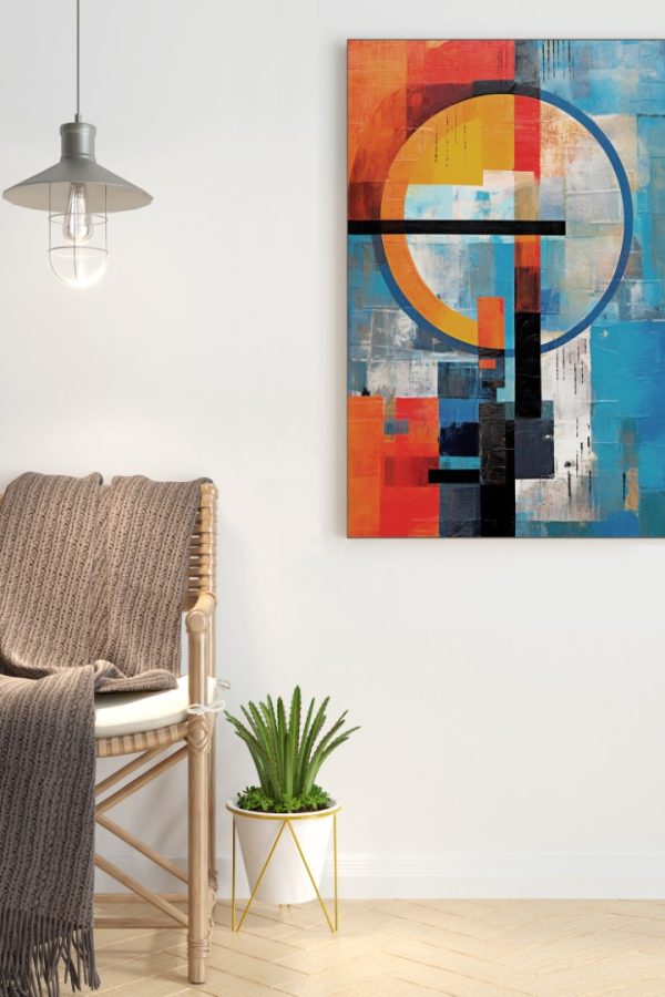 Art Serisi Uv Baskı Tablo Mavigöz 90cm*60cm AT19-W