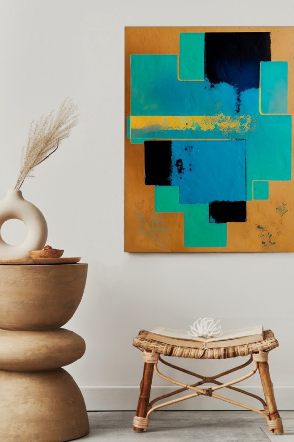 Art Serisi Uv Baskı Tablo Turuncu 60cm*45cm AT7-W