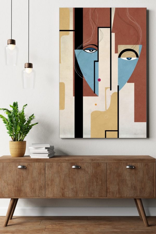 Art Serisi Uv Baskı Tablo Yüzler 90cm*60cm AT24-W