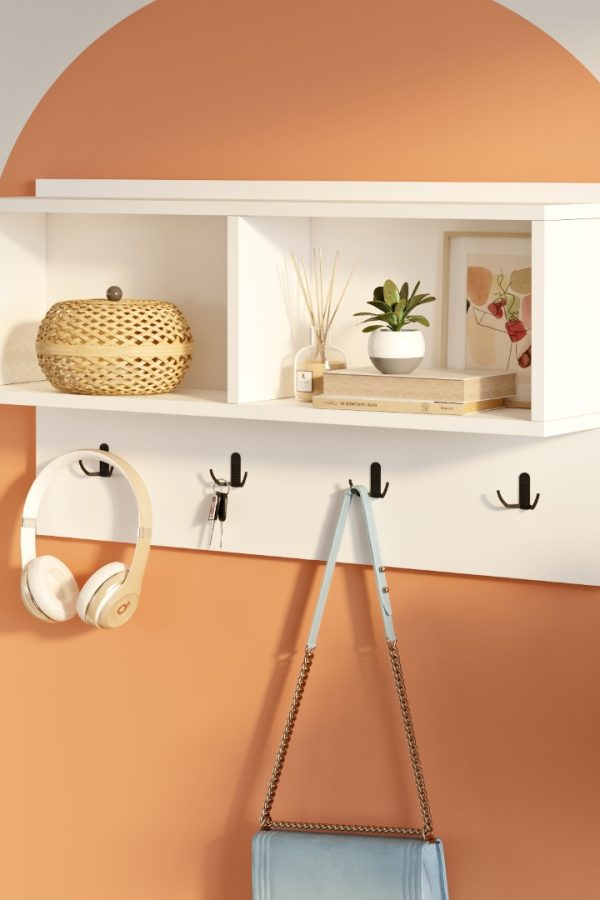 Brian Elbise Askılık Portmanto Raflı 92cm Beyaz BN1-W