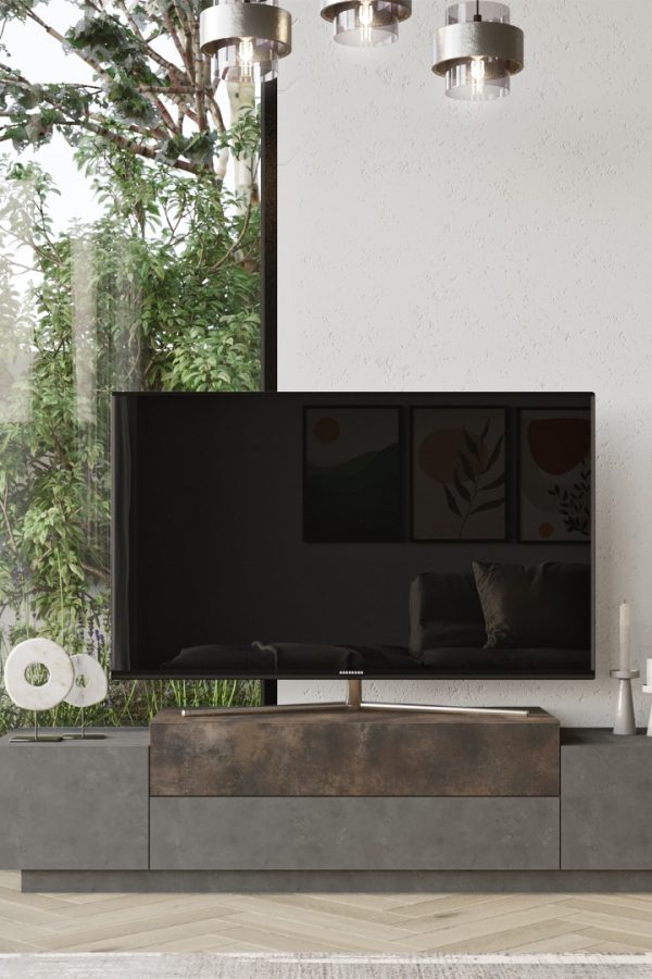 Floyd Tv Ünitesi 160cm Beton-Bronz FD1-GP