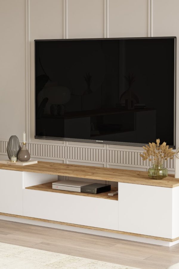 Future Tv Ünitesi FR7-AW Çam-Beyaz