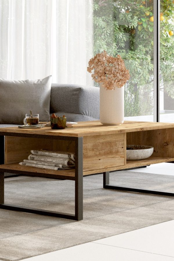 ML34 Iron Metal Orta Sehpa Raflı ML34-A