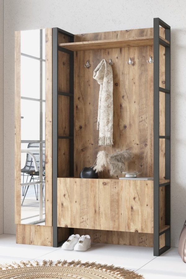 ML16 Iron Metal Vestiyer Portmanto Ayakkabılık 2.Kombin ML16-A