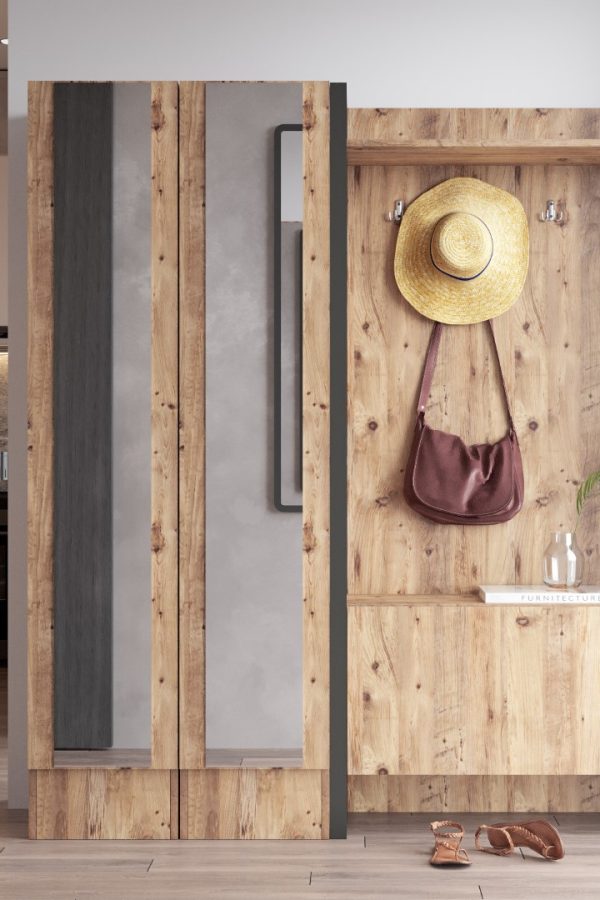 ML18 Iron Metal Vestiyer Portmanto Ayakkabılık 4.Kombin ML18-A