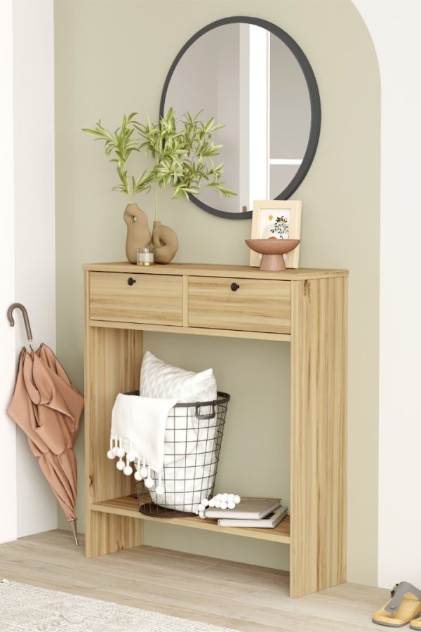 Larris Aynalı Dresuar 2 Kapaklı Keçe LR1-KE