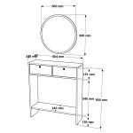 Larris Aynalı Dresuar LR1-KE