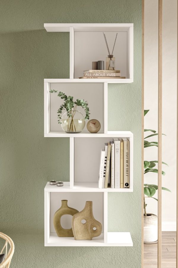 Life Kitaplık 125cm Beyaz LF1-W