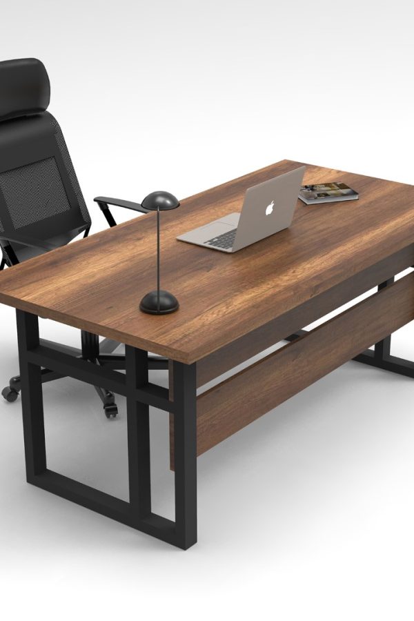 Marken A Ofis Çalışma Masası Metal Ayaklı Barok 180cm*90cm MN01-BA