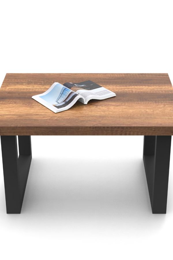 Marken B Ofis Sehpası Metal Ayaklı Barok MN02-BA