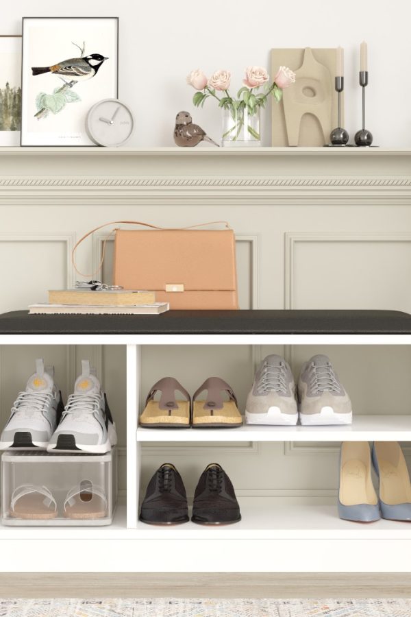 More Puflu Ayakkabılık 90cm Beyaz MR1-W