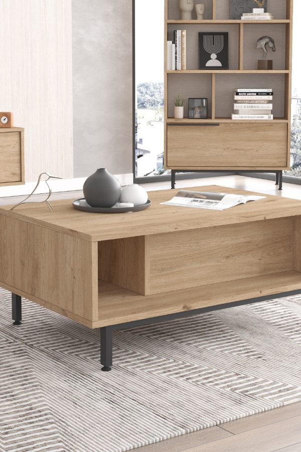 Ocean Orta Sehpa Metal Ayaklı Kapaklı Sepet ON2-S