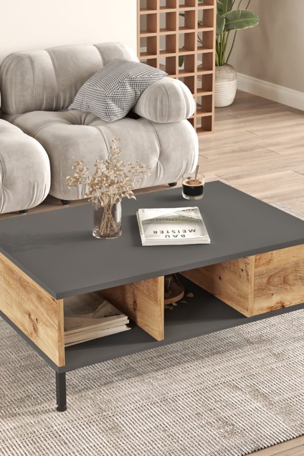 Royal Orta Sehpa Metal Ayaklı Çam RL2-AA