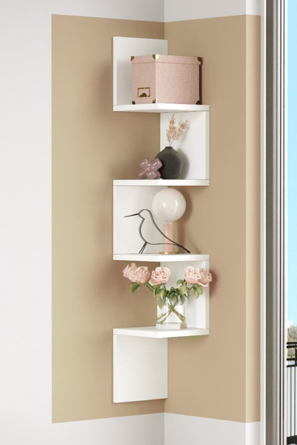 Shelf R9 Modern Duvar Rafı Kitaplık WL9-W