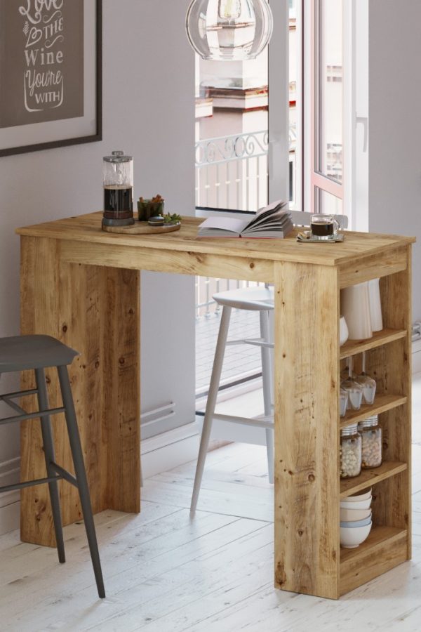 Style Bar Masası Mutfak Yemek Masası Atlantik Çam ST1-A