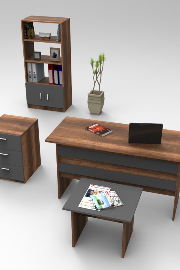 Vario ABCD Ofis Büro Masa Takımı Barok-Antrasit VO11-BA