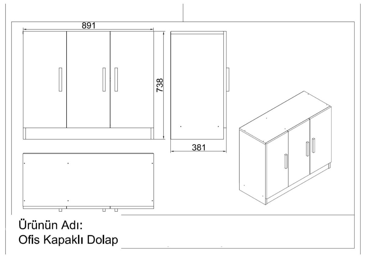 Vario Ofis Büro Masa Takımı VO12-BA