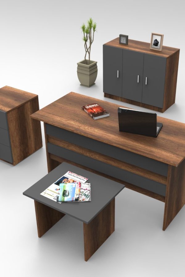 Vario ABCE Ofis Büro Masa Takımı Barok-Antrasit VO12-BA